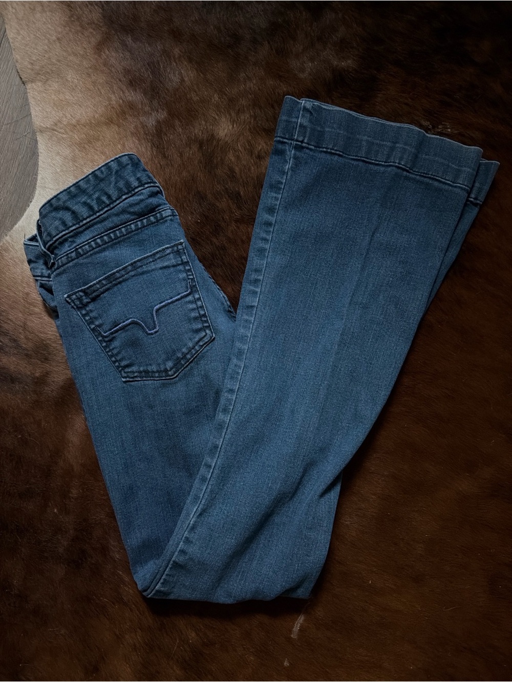 Kimes Ranch Dark Blue Flare Jeans - Women's